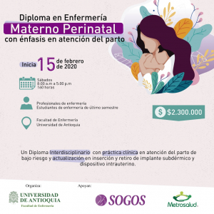 Diplomado en cuidado materno perinatal con énfasis en atención del parto