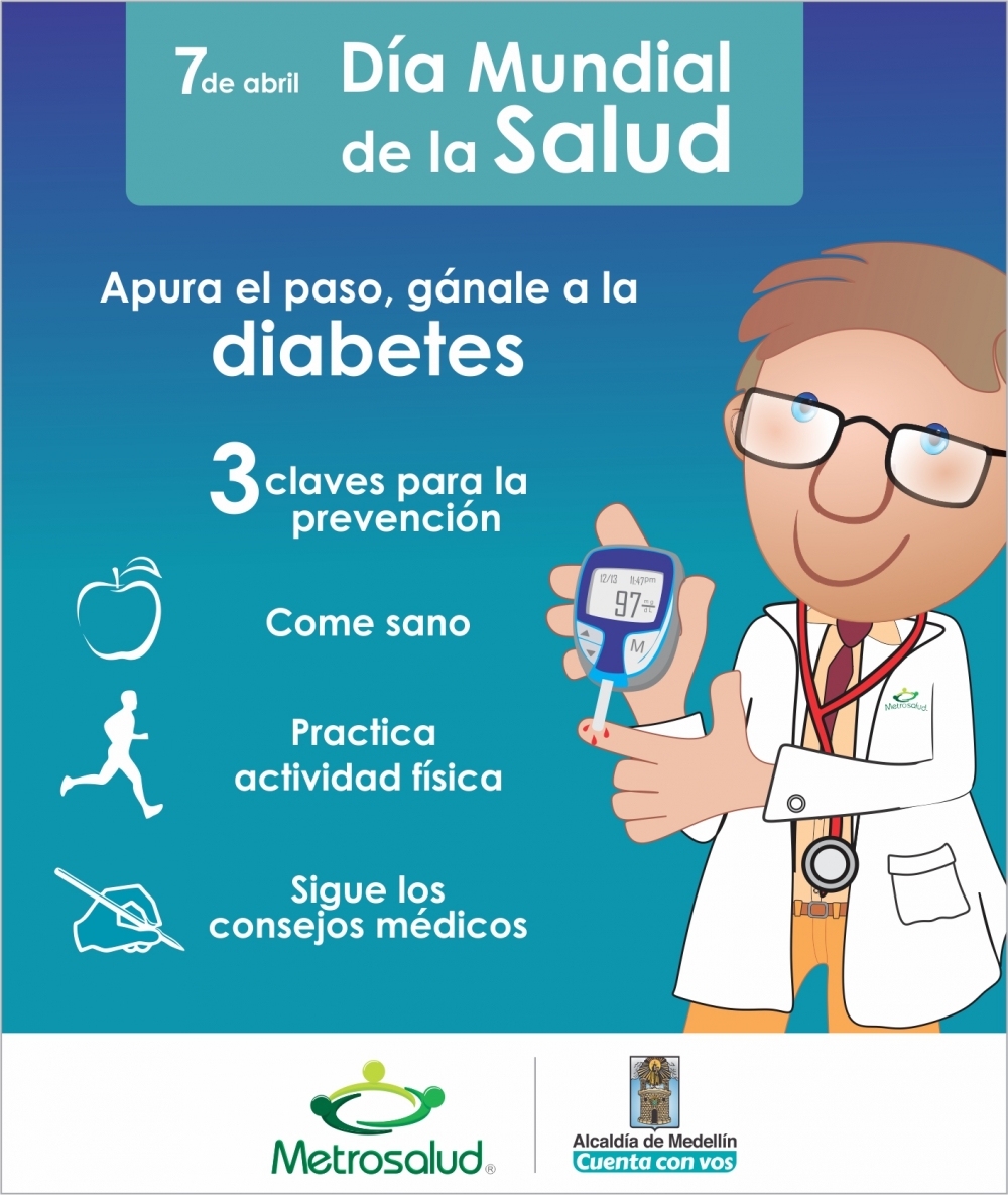 En Día Mundial de la Salud, Metrosalud ratifica su compromiso con la prevención de la diabetes