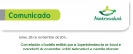 Comunicado sobre sanción Super Salud